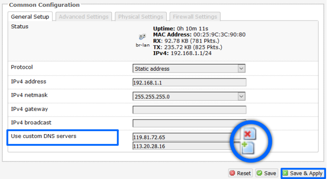 Use custom DNS servers