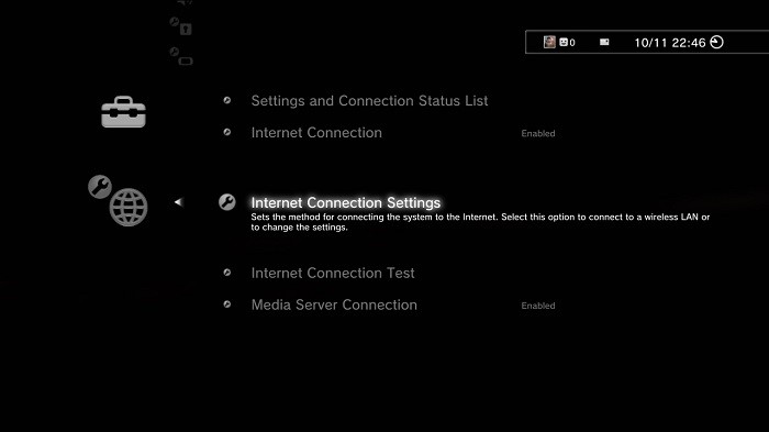 Internet Connection Settings