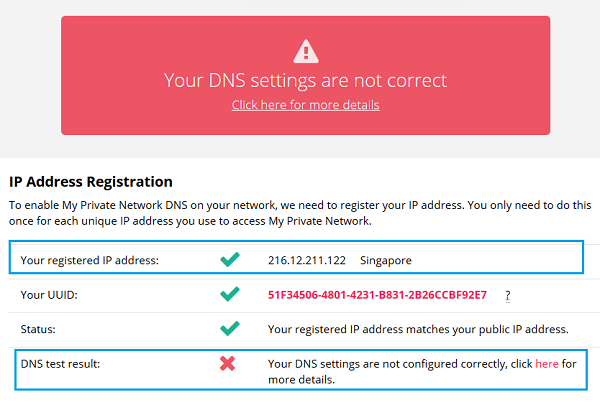 Confirm MyTelly Settings