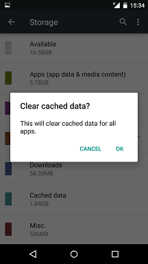 Android Cache for all Apps