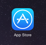 Enter the App Store from iPad's home screen