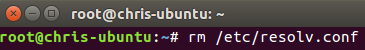 Remove resolv.conf