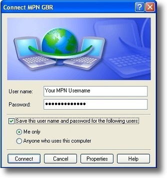 Microsoft Windows XP L2TP connect to VPN