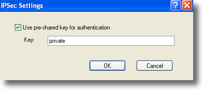 Microsoft Windows XP L2TP VPN pre-shared key