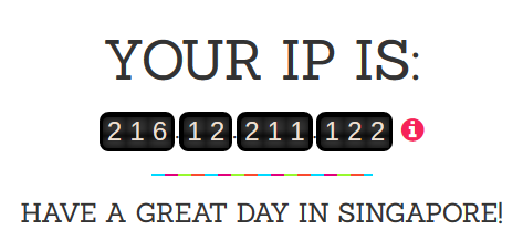 check your current IP Address