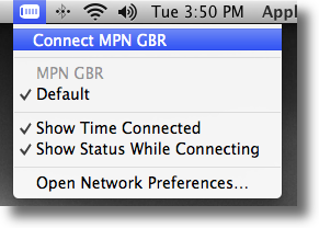 Apple OSX connect to L2TP VPN