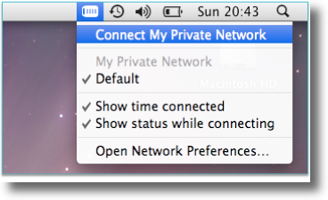 Connect to an L2TP VPN - MacOS Sierra - Health IT - HealthIT