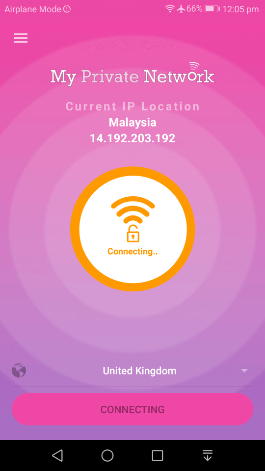 private vpn access android application