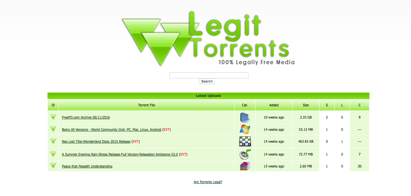 free legal torrents sites