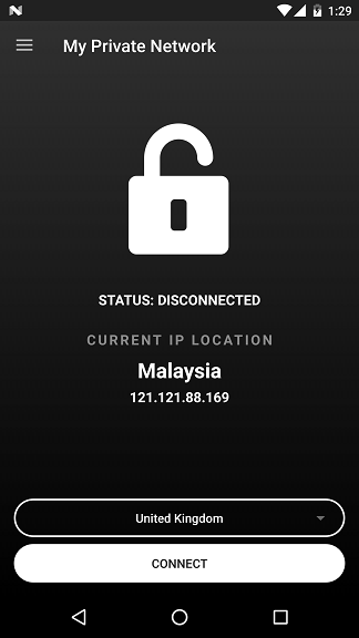Android MPN VPN App Disconnected
