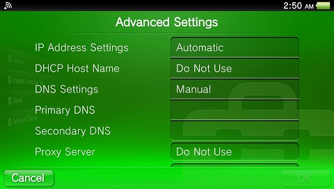 DNS Server Addresses