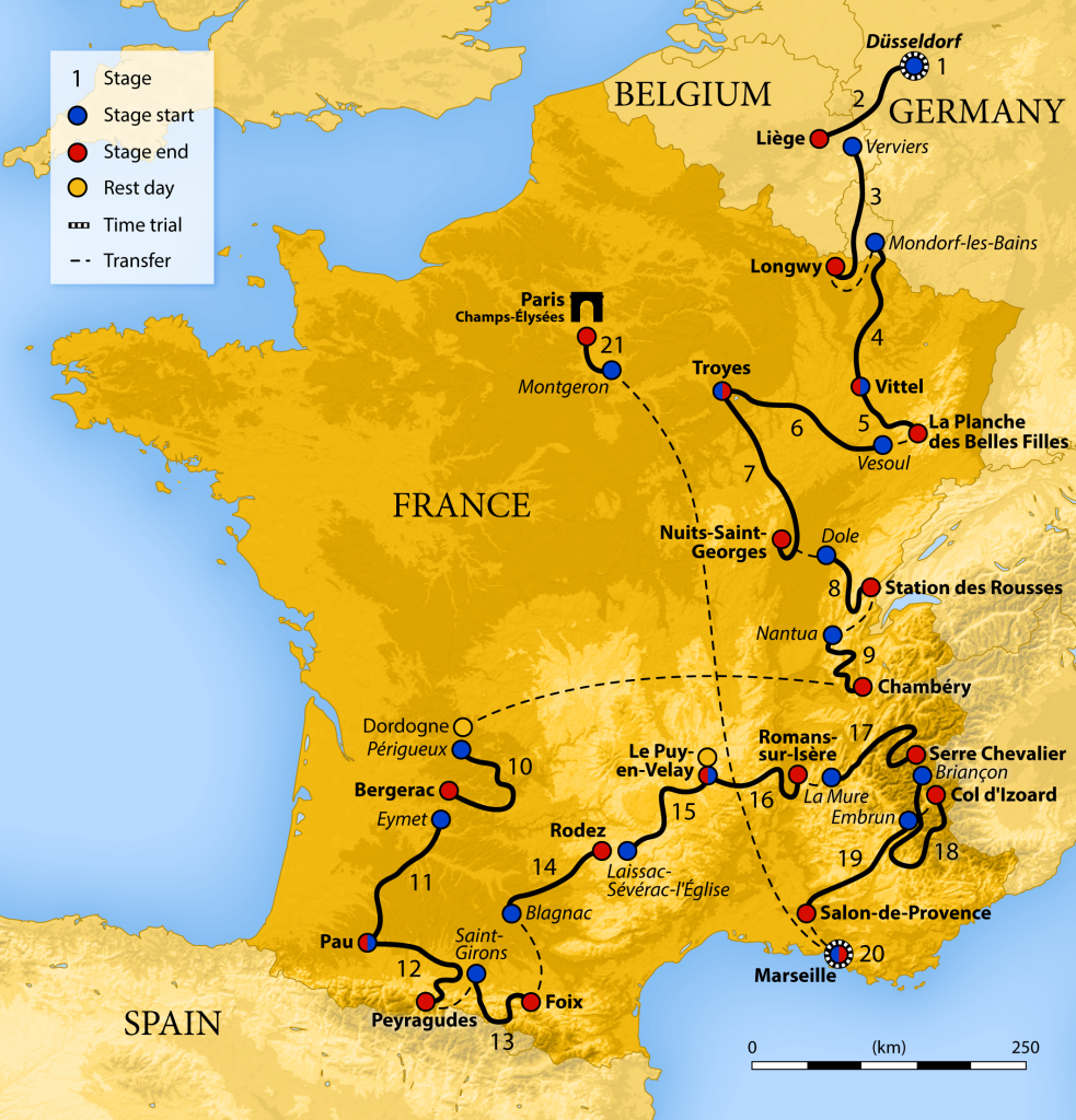 tour the france live map
